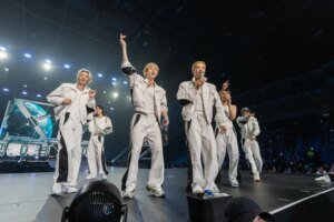 Fotos no palco e nos bastidores