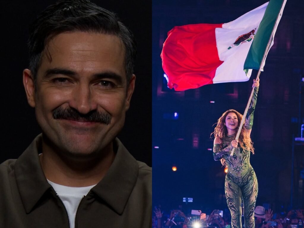 Poncho vai a show de Shakira em estádio onde RBD se apresentou e faz piada sobre o grupo